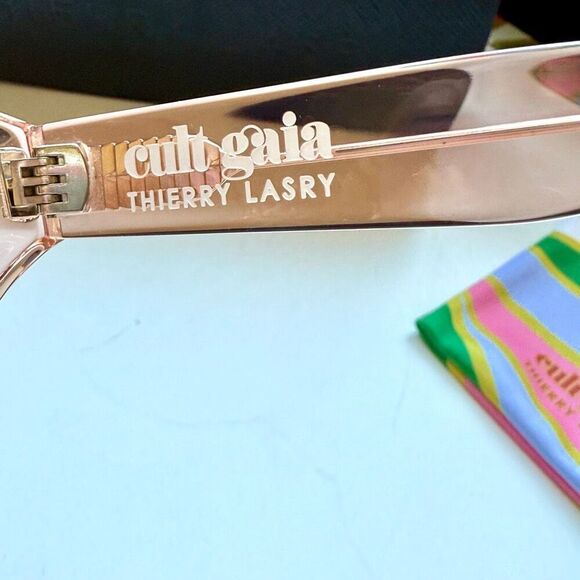 New Cult Gaia X Thiery Lasry Jaya 49mm cat eye sunglasses in pink frame color